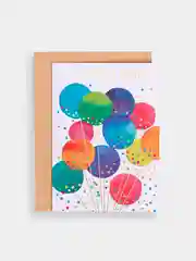 Открытка на акварельном картоне "Birthday wishes/Пожелания на день рождения", 11,8*16,4 см