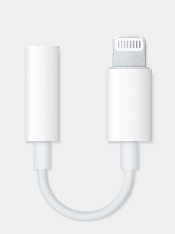Переходник для наушников айфон/lightning-3.5mm (НЕ ТРЕБУЕТСЯ ПОДКЛЮЧЕНИЕ BLUETOOTH)
