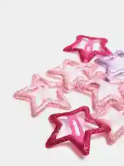 Золотой заколки звездочки для девочек, 10 штук