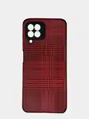 Красный чехол для Samsung Galaxy A22 / M22 / M32 силиконовый под ткань
