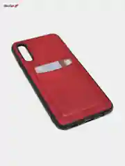 Багровый чехол с визитницей, c карманом для карт Samsung S20 Ultra/S10/S20/S20 Plus/S11
