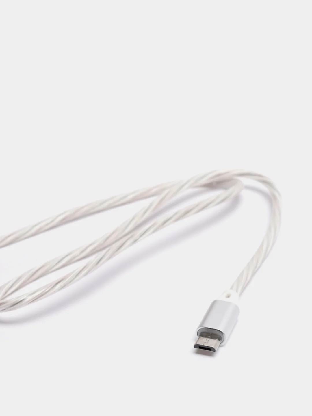 Светящийся USB-зарядник с micro-USB, Type-C, Lightning