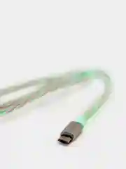 Светящийся USB-зарядник с micro-USB, Type-C, Lightning