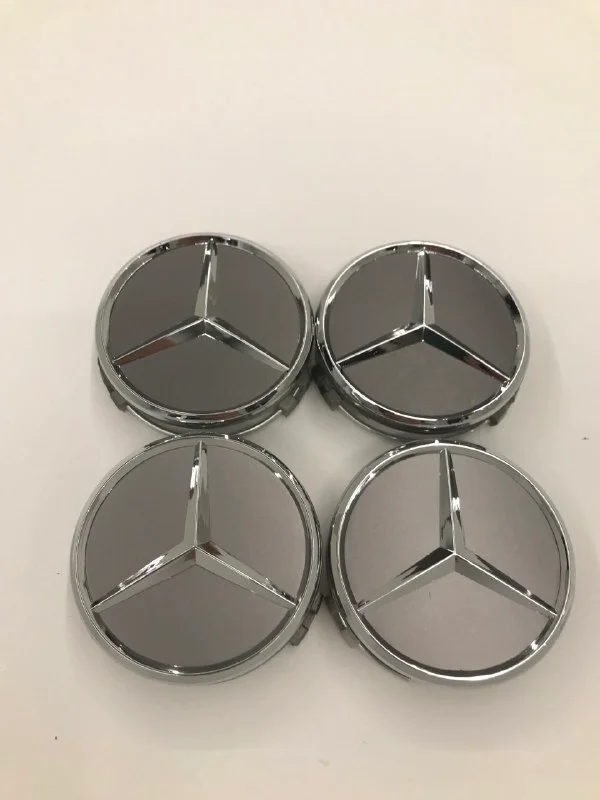 Колпачки заглушки на литые диски Mercedes-Benz 75мм 4шт / Мерседес / Мерс /
