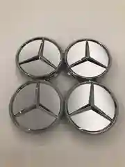 Колпачки заглушки на литые диски Mercedes-Benz 75мм 4шт / Мерседес / Мерс /