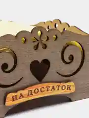 Деревянная салфетница "Лилия"