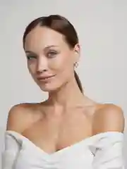 Серьги круглые "Бантик"