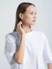 Белый футболка женская, оверсайз