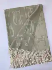 Оливковый женский палантин, двухсторонний