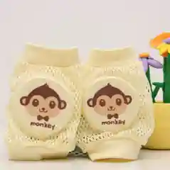Желтый наколенники детские для ползания (мягкие, сетчатые)
