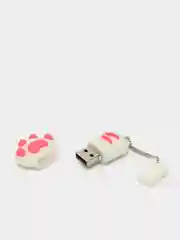 Белый usb флешка, 16 Гб, кошачья лапка