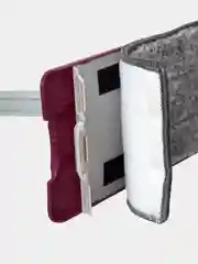 Бордовый комплект для уборки: швабра с ведром и отжимом, 150 см