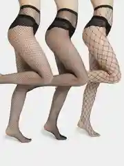 Колготки женские в сетку, 3 варианта сетки
