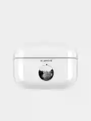 Серый прозрачный пластиковый чехол для Apple Airpods Pro
