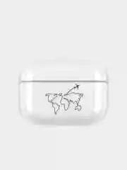 Морской прозрачный пластиковый чехол для Apple Airpods Pro