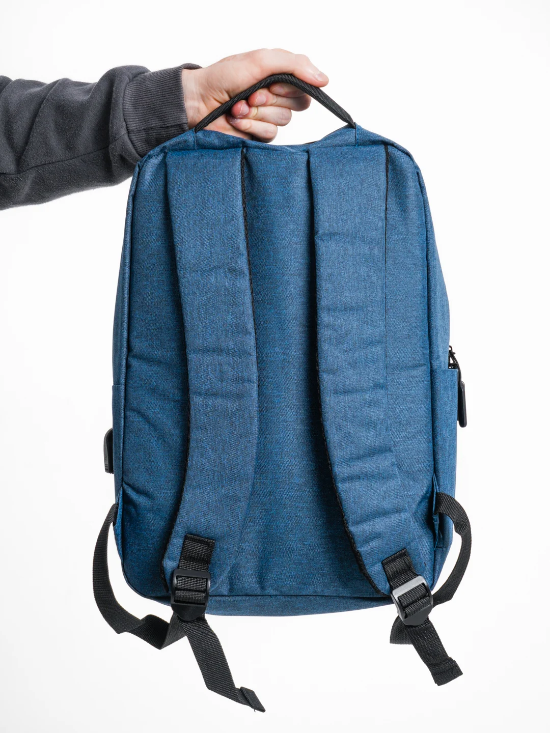 Синий рюкзак "BackPack" унисекс, повседневный прочный городской для ноутбука синий 15"6, 19,5л