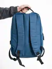 Синий рюкзак "BackPack" унисекс, повседневный прочный городской для ноутбука синий 15"6, 19,5л