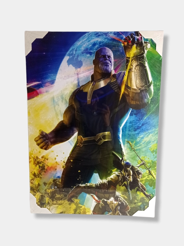 Картина на холсте "Танос и другие герои Marvel", 50 х 70 см