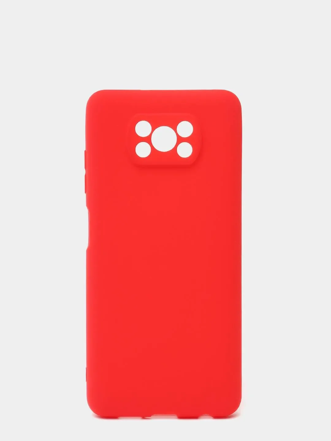 Красный чехол Xiaomi Poco X3 NFC / Poco X3 Pro силиконовый матовый, цветной