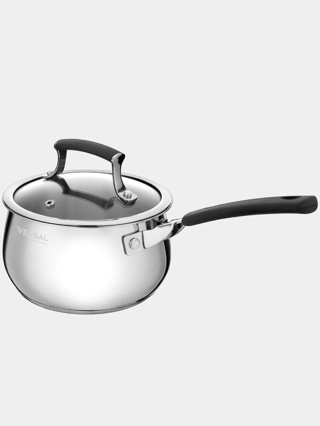 Ковш с крышкой Vensal Nouvel accord VS1514, из нержавеющей стали, 1,9 л, 16 см