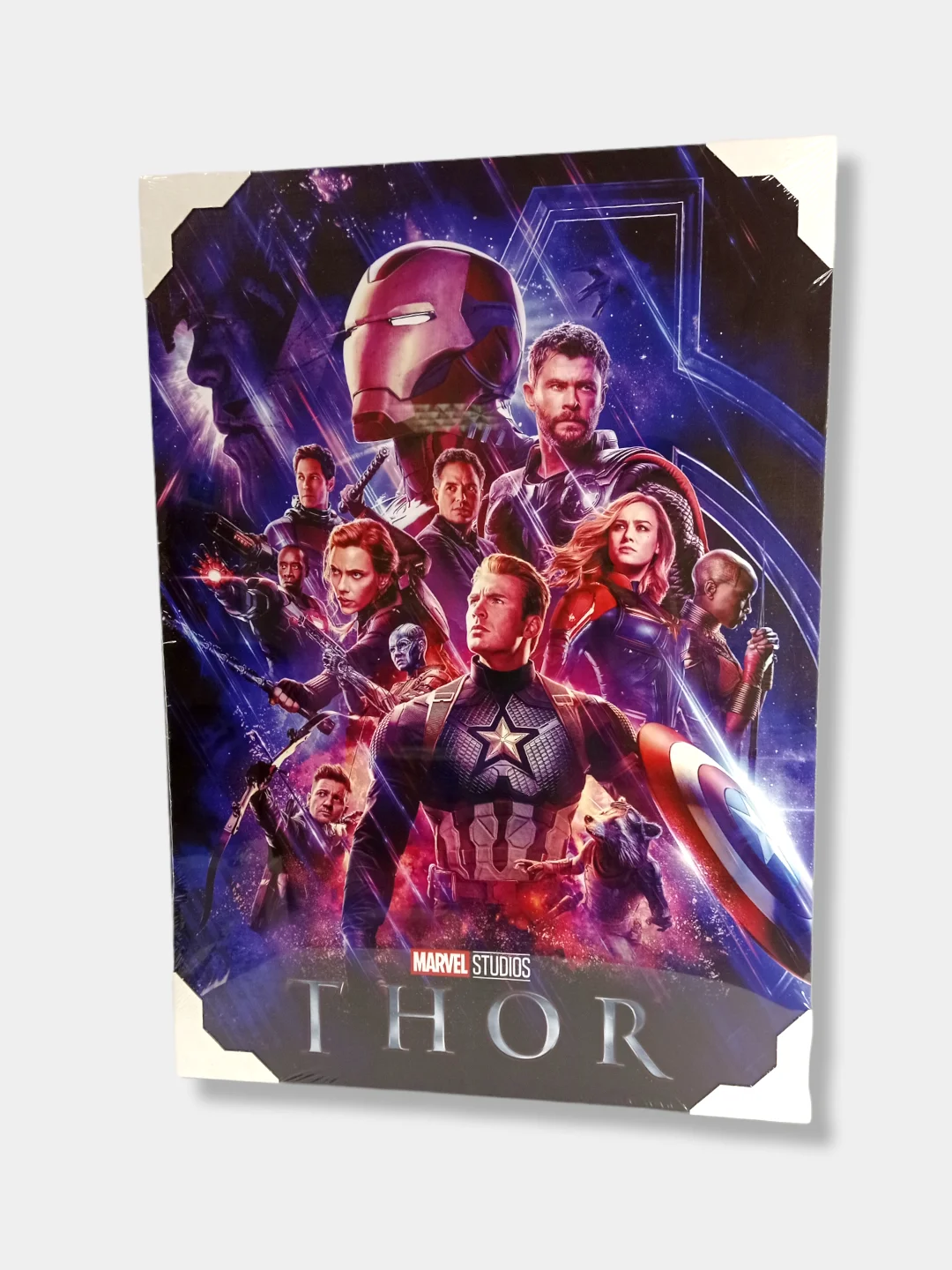 Багровый картина на холсте "Дед пулл и другие герои Marvel", 50 х 70 см