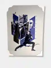 Белый картина на холсте "Дед пулл и другие герои Marvel", 50 х 70 см