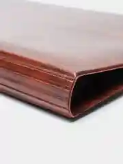 Папка для меню на кольцах, А4, ПВХ, коричневая