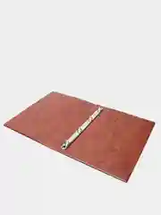 Папка для меню на кольцах, А4, ПВХ, коричневая