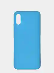 Голубой чехол для Xiaomi Redmi 9A (Сяоми Редми 9А) силиконовый, матовый, цветной