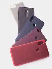 Бордовый чехол джинсовый для Xiaomi Mi A1 / 5X / Mi 8 / 8 Lite / 8SE / 8 Pro / Mi 9 / 9SE / Mi Play