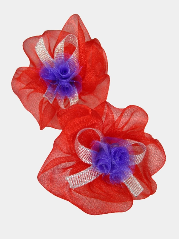 Бантики детские из органзы пара