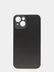 Черный чехол для iPhone 13 (6.1) силиконовый под кожу