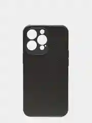 Черный чехол для iPhone 13 Pro (6.1) силиконовый под кожу