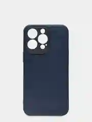 Синий чехол для iPhone 13 Pro (6.1) силиконовый под кожу