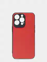 Красный чехол для iPhone 13 Pro (6.1) силиконовый под кожу