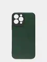 Зеленый чехол для iPhone 13 Pro Max (6.7) силиконовый под кожу