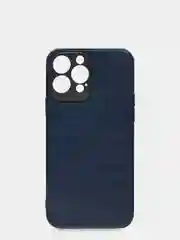 Синий чехол для iPhone 13 Pro Max (6.7) силиконовый под кожу
