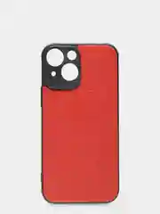 Красный чехол для iPhone 13 mini силиконовый под кожу