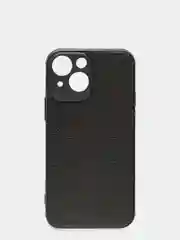 Черный чехол для iPhone 13 mini силиконовый под кожу