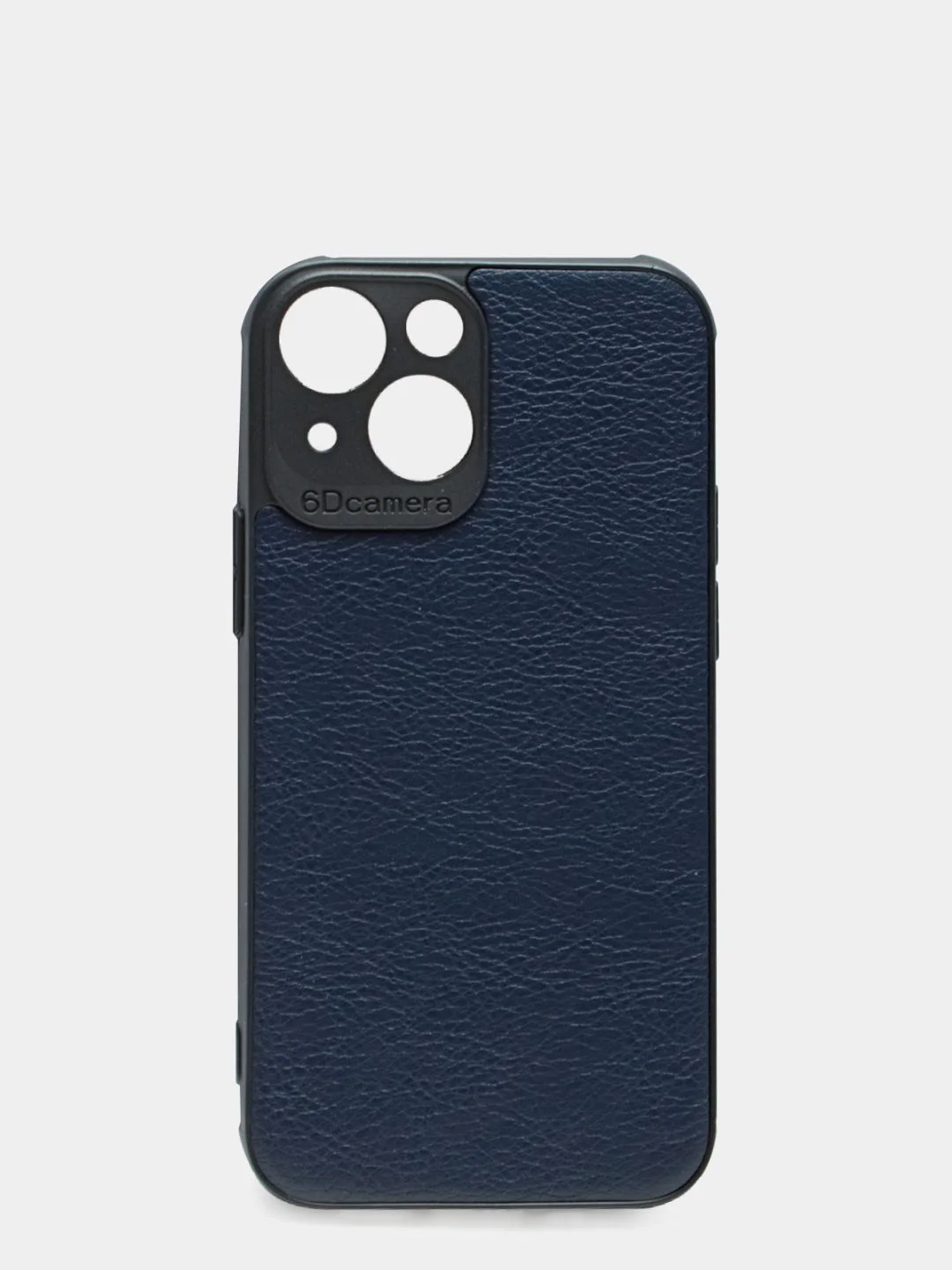 Синий чехол для iPhone 13 mini силиконовый под кожу
