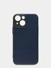 Синий чехол для iPhone 13 mini силиконовый под кожу
