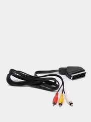 Аудио- видео кабель скарт-тюльпаны Scart-3Rca, 1 м