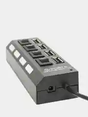 Хаб разветвитель USB HUB 2.0 с выключателями, 4 порта