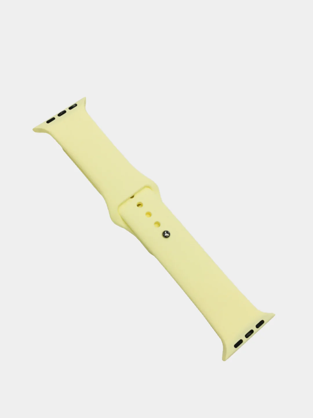 Светло-жёлтый силиконовый ремешок для Apple Watch 3, 4, 5, 6, 7 SE на 38/40 и 42/44