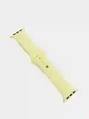 Светло-жёлтый силиконовый ремешок для Apple Watch 3, 4, 5, 6, 7 SE на 38/40 и 42/44