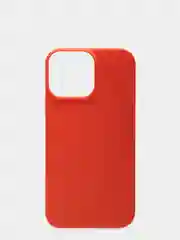 Красный чехол для iPhone 13 Pro Max силиконовый матовый, однотонный
