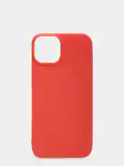 Красный чехол для iPhone 13 силиконовый матовый, однотонный
