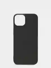 Черный чехол для iPhone 13 силиконовый матовый, однотонный