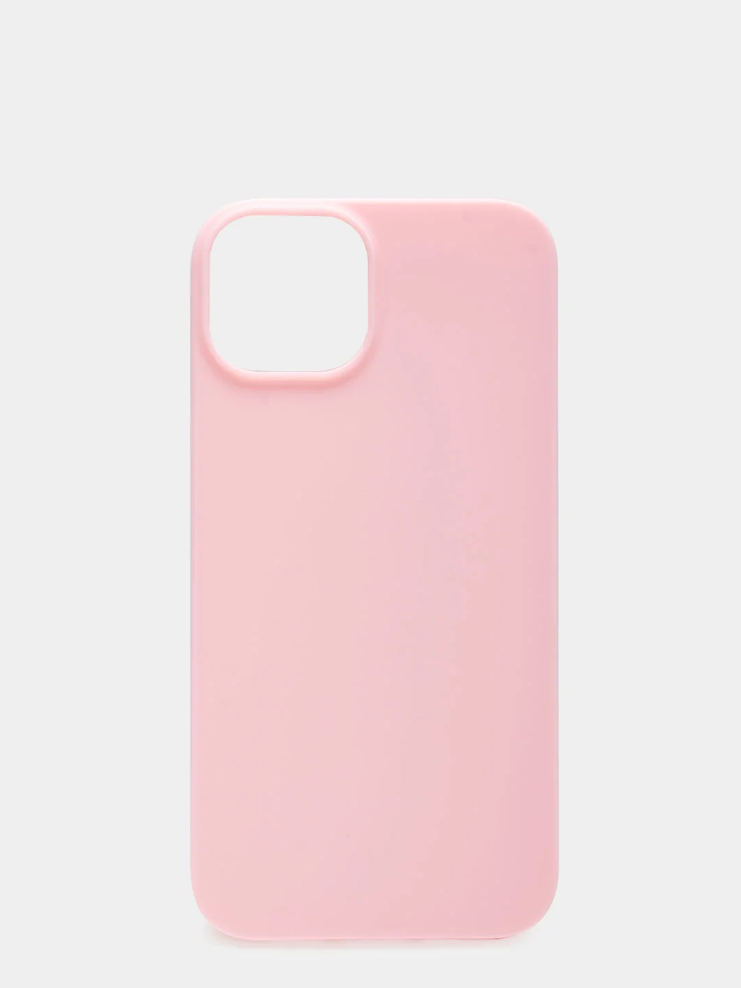 Розовый чехол для iPhone 13 силиконовый матовый, однотонный