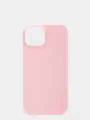 Розовый чехол для iPhone 13 силиконовый матовый, однотонный